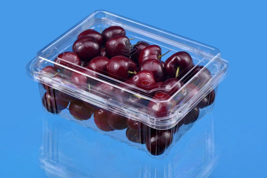 Clamshell Punnets with Hinged Vented Lids