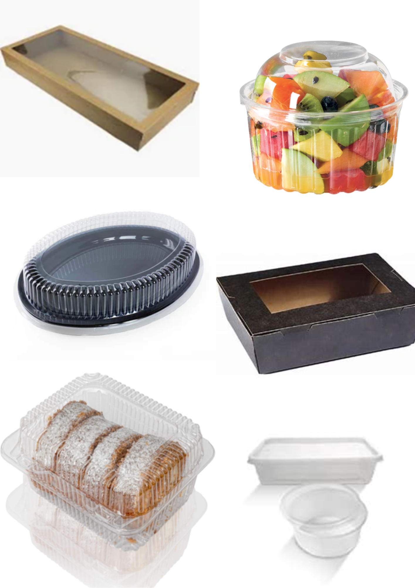 Containers, Platters and Cartons with Lids