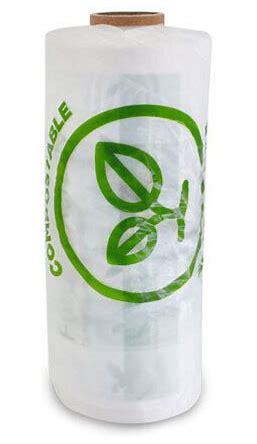 Produce Rolls in Compostable and Plastic