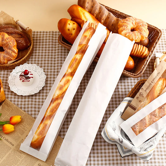 Brown Paper Window Bags for Bakery Product