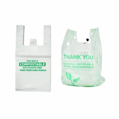 Carry Bags in Compostable and Brown Paper