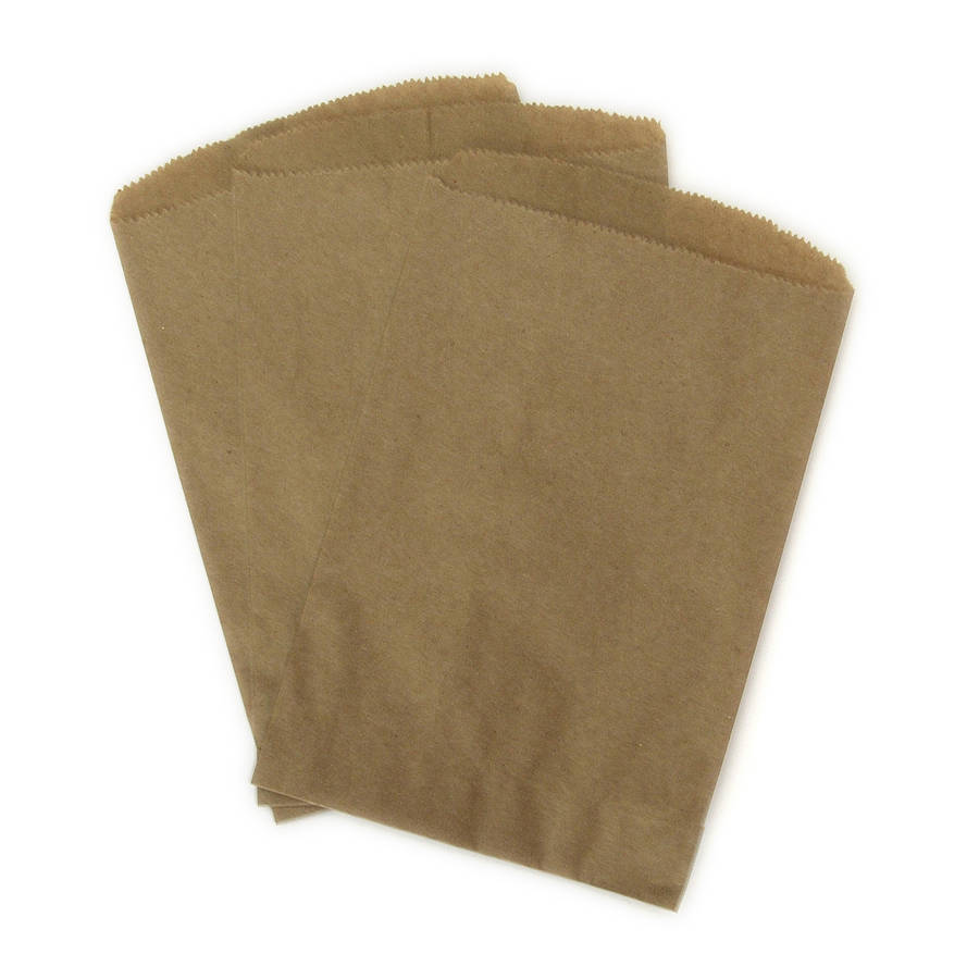 Brown and White Recyclable Paper Bags