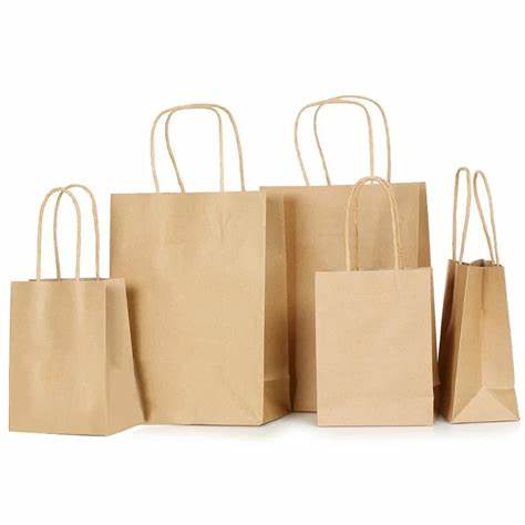 Carry Bags in Compostable and Brown Paper